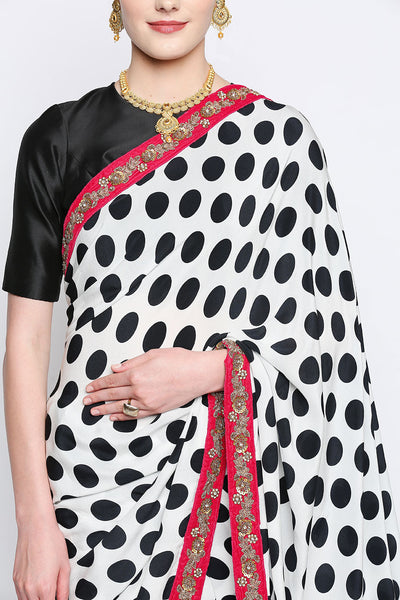 Ira Polka Dot Silk Saree